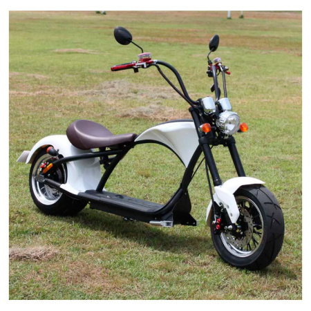 Электроскутер Citycoco Harley Chopper 2000W (белый)