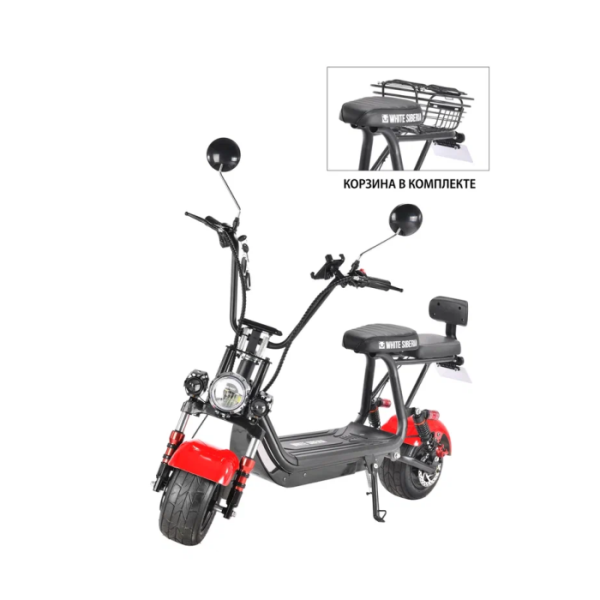 Электросамокат WHITE SIBERIA MINI R 2.0 1200W red