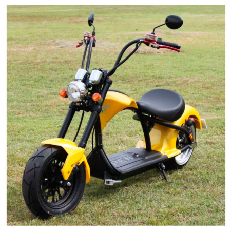 Электроскутер Citycoco Harley Chopper 2000W (желтый)