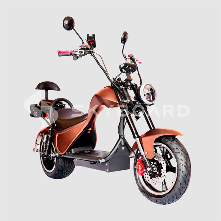 Электроскутер Citycoco SkyBoard Chopper 3000 PRO (коричневый)