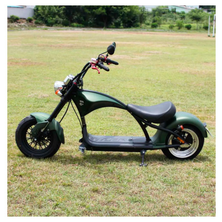 Электроскутер Citycoco Harley Chopper 2000W (зеленый)
