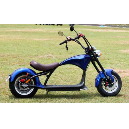 Электроскутер Citycoco Harley Chopper 2000W (синий)
