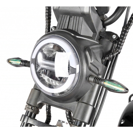 Электроскутер WHITE SIBERIA IKRA 5000W (чёрный)