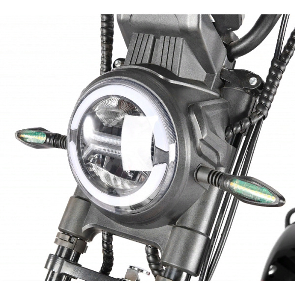 Электроскутер WHITE SIBERIA IKRA 5000W (чёрный)