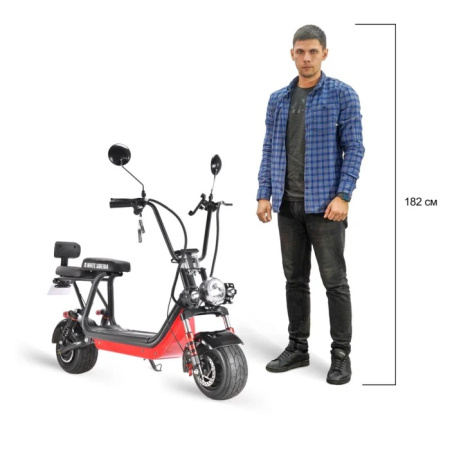 Электросамокат WHITE SIBERIA MINI R 2.0 1200W red