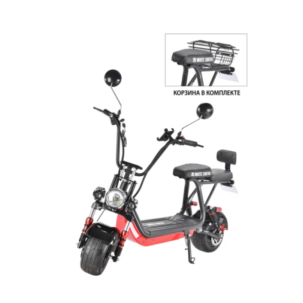 Электросамокат WHITE SIBERIA MINI R 2.0 1200W black